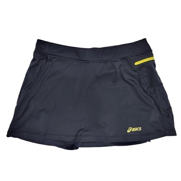 ASICS Women's Black Athletic Skort With Zipper Pocket Size Medium - Picture 1 of 13